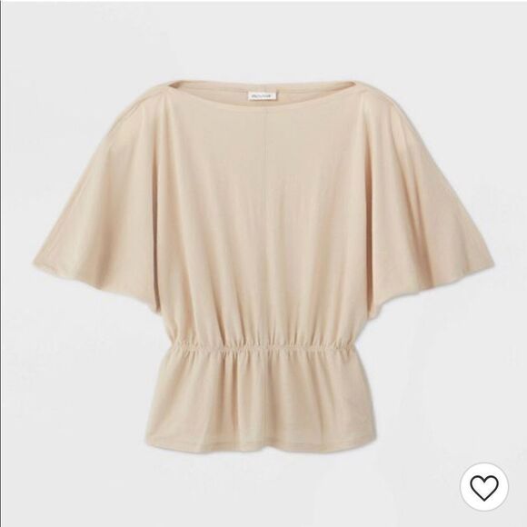 2/$30 Prologue Dolman SS Blouse yellow cream - Picture 2 of 6